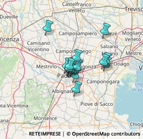 Mappa Via Cardinale Callegari, 35132 Padova PD, Italia (8.09667)