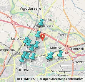 Mappa Via Cardinale Callegari, 35132 Padova PD, Italia (1.84692)