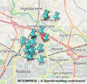 Mappa Via Cardinale Callegari, 35132 Padova PD, Italia (1.547)