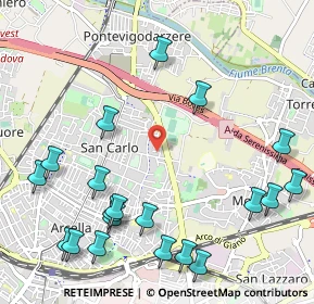 Mappa Via Cardinale Callegari, 35132 Padova PD, Italia (1.3465)