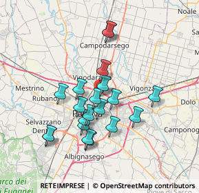 Mappa Via Cardinale Callegari, 35132 Padova PD, Italia (6.192)