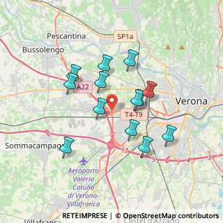 Mappa Tronco T4-T9, 37137 Verona VR, Italia (3.07385)