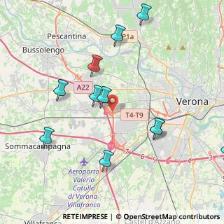 Mappa Tronco T4-T9, 37137 Verona VR, Italia (4.50091)