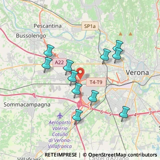 Mappa Tronco T4-T9, 37137 Verona VR, Italia (3.53273)