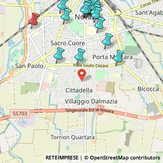 Mappa Via Spreafico, 28100 Novara NO, Italia (1.539)
