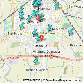 Mappa Via Spreafico, 28100 Novara NO, Italia (1.27)
