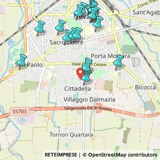Mappa Via Spreafico, 28100 Novara NO, Italia (1.265)