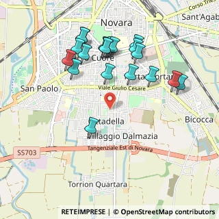 Mappa Via Spreafico, 28100 Novara NO, Italia (1.021)