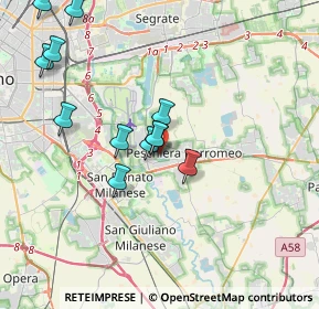 Mappa Via G. Carducci, 20068 Peschiera Borromeo MI, Italia (3.72583)