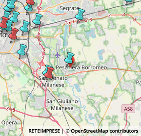 Mappa Via G. Carducci, 20068 Peschiera Borromeo MI, Italia (6.9125)