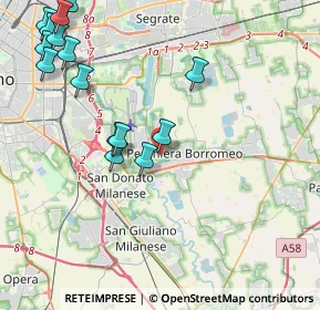 Mappa Via G. Carducci, 20068 Peschiera Borromeo MI, Italia (5.01933)