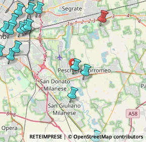 Mappa Via G. Carducci, 20068 Peschiera Borromeo MI, Italia (6.5745)