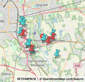 Mappa Via G. Carducci, 20068 Peschiera Borromeo MI, Italia (3.05154)