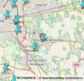 Mappa Via G. Carducci, 20068 Peschiera Borromeo MI, Italia (6.65)