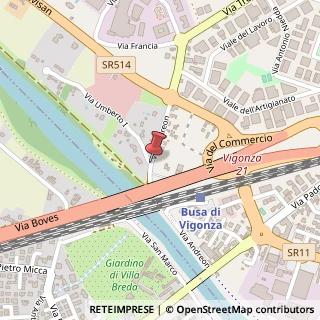Mappa Via andreon 7, 35010 Vigonza, Padova (Veneto)