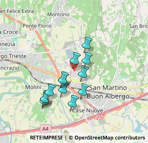 Mappa Via della Polveriera, 37036 San Martino Buon Albergo VR, Italia (1.49385)