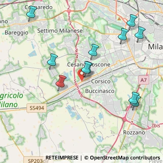 Mappa SS 494, 20090 Cesano Boscone MI, Italia (4.55909)