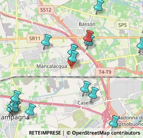 Mappa Via Don Giuseppe Fracasso, 37060 Sona VR, Italia (3.028)