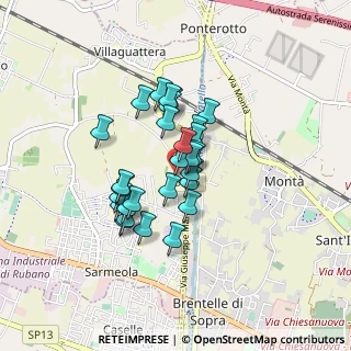 Mappa Via Mazzini Giuseppe, 35030 Sarmeola PD, Italia (0.625)