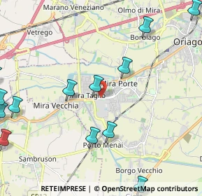 Mappa Riviera S. Trentin, 30034 Mira VE, Italia (3.14933)