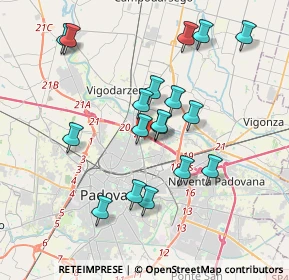 Mappa Via Guglielmo Geremia, 35133 Padova PD, Italia (3.53944)