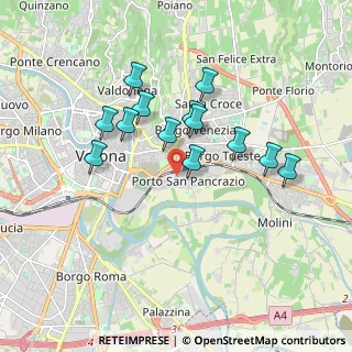 Mappa Via Galileo Galilei, 37121 Verona VR, Italia (1.57385)