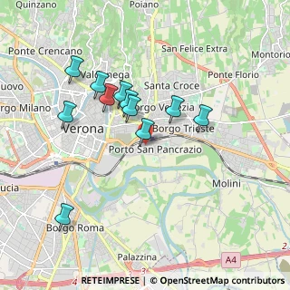 Mappa Via Galileo Galilei, 37121 Verona VR, Italia (1.66727)