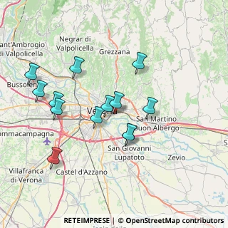 Mappa Via Galileo Galilei, 37121 Verona VR, Italia (7.09538)