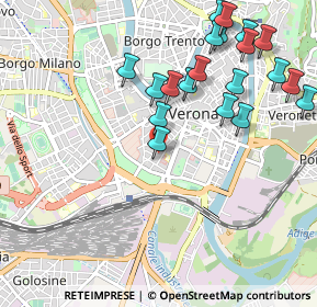 Mappa Via Salvo D'Acquisto, 37122 Verona VR, Italia (1.1315)