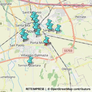 Mappa Via Carlo Pisacane, 28100 Novara NO, Italia (1.81357)