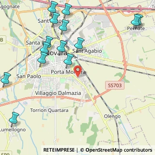 Mappa Via Carlo Pisacane, 28100 Novara NO, Italia (2.85429)