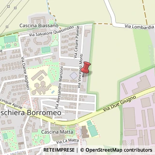 Mappa Via Vincenzo Monti, 10A, 20068 Peschiera Borromeo, Milano (Lombardia)