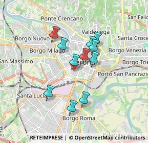Mappa Via Gian Matteo Giberti, 37122 Verona VR, Italia (1.38455)