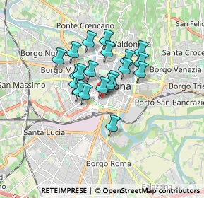 Mappa Via Gian Matteo Giberti, 37122 Verona VR, Italia (1.2205)