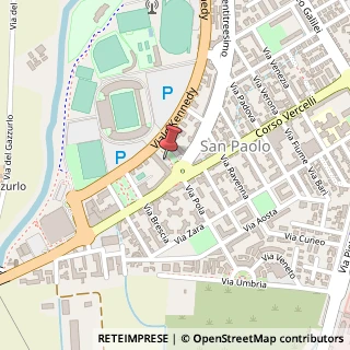 Mappa Piazza Martin Luther King, 14/A, 28100 Novara, Novara (Piemonte)