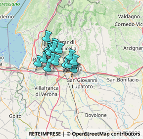 Mappa Via Giberti Gian Matteo, 37122 Verona VR, Italia (8.92278)