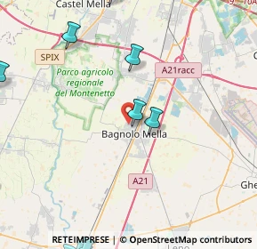 Mappa Via Pedrocca, 25021 Bagnolo Mella BS, Italia (6.66)