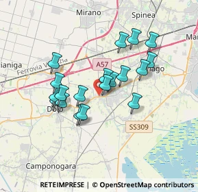 Mappa Vicolo San Rocco, 30034 Mira VE, Italia (2.95526)