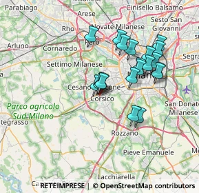 Mappa 20094 Corsico MI, Italia (6.2975)