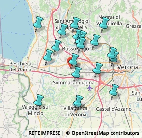 Mappa Piazza della Vittoria, 37060 Sona VR, Italia (6.9395)