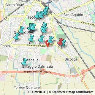 Mappa Viale Piazza D'Armi, 28100 Novara NO, Italia (0.9645)