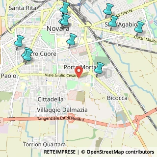 Mappa Viale Piazza D'Armi, 28100 Novara NO, Italia (1.46091)