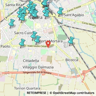 Mappa Viale Piazza D'Armi, 28100 Novara NO, Italia (1.509)