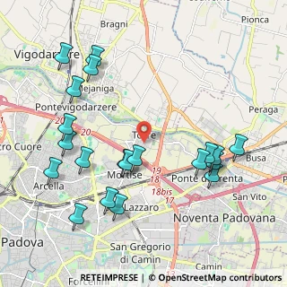 Mappa Via Luxardo Nicolò e Pietro, 35129 Padova PD, Italia (2.3085)