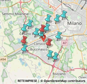 Mappa Via Andrea Mantegna, 20142 Milano MI, Italia (2.96867)