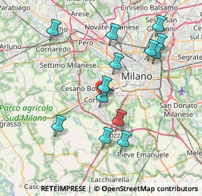 Mappa Via Andrea Mantegna, 20142 Milano MI, Italia (7.58077)