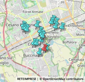 Mappa Via Andrea Mantegna, 20142 Milano MI, Italia (1.237)