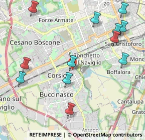Mappa Via Andrea Mantegna, 20142 Milano MI, Italia (2.5375)