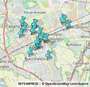 Mappa Via Andrea Mantegna, 20142 Milano MI, Italia (1.49111)