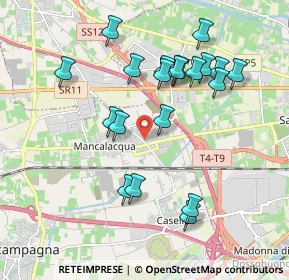 Mappa Piazza Martiri d. Libertà, 37060 Lugagnano VR, Italia (1.8955)